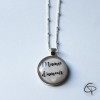Collier mamie d'amour pendentif rond cadeau original fête des grands-mères