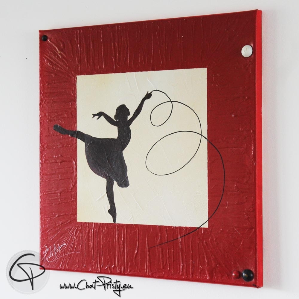 Tableau design moderne Silhouette Danseurs - Achat tableau pas cher