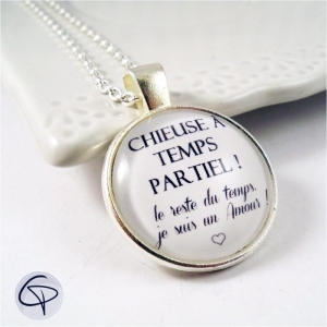 collier avec message particulier chieuse bijou original femme