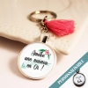 porte-clef une nounou en or cadeau original personnalisable