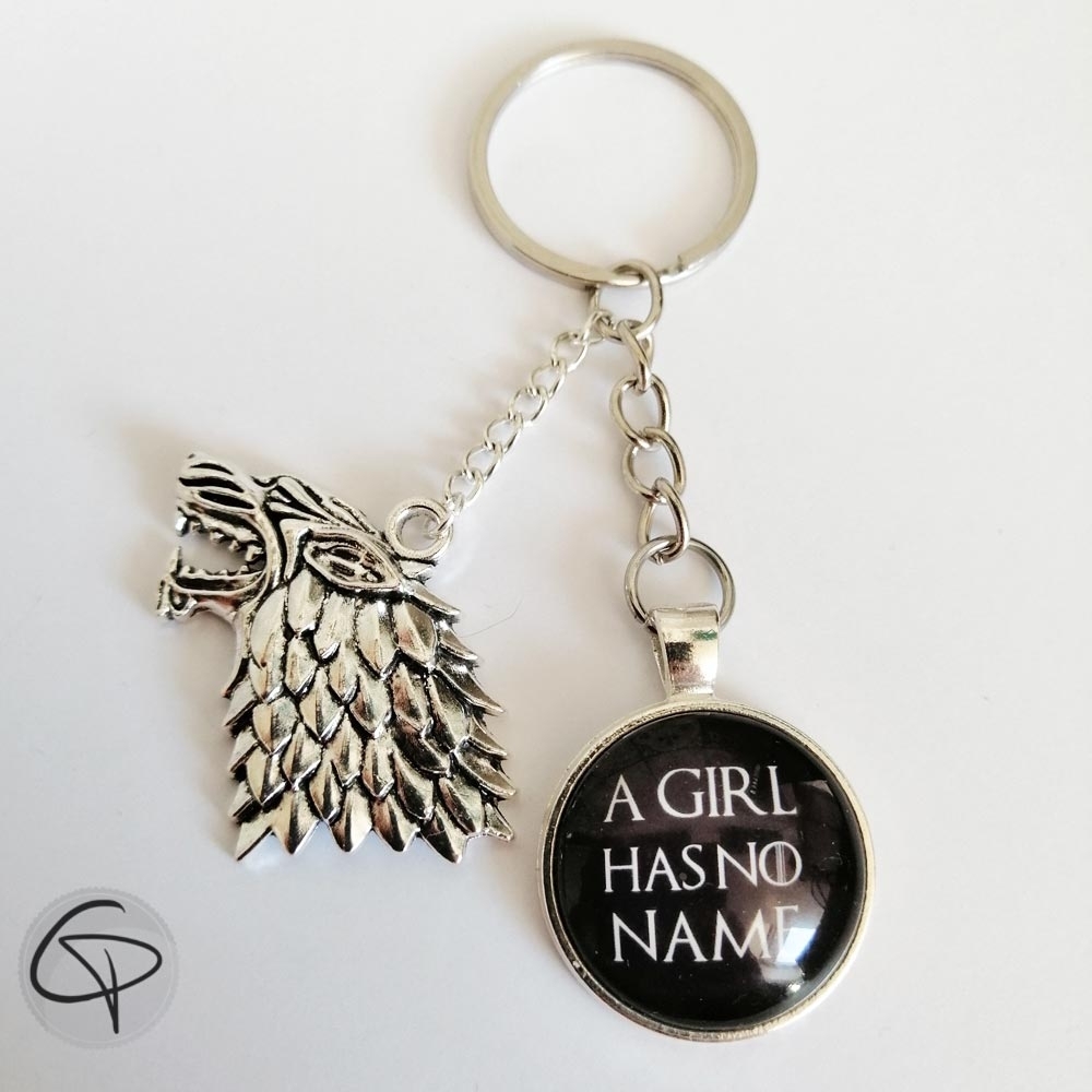 porte-clé game of thrones loup stark a girl has no name