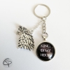 porte-clef trône de fer loup de winterfell king of my house