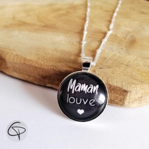 Collier Maman personnalisable avec message doux