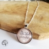 Collier maman personnalisé maman poule cadeau original
