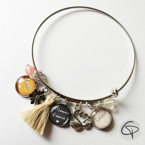 Bracelet prénom enfant cadeau maman