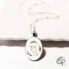 collier enfant médaillon licorne bijou pour fille 