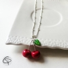 collier pour fille de 11 ans avec une paire de cerises