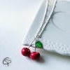 collier cerises rouges bijou pour fille de 10 ans