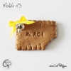 Biscuit merci original cadeau de naissance Chat Pristy