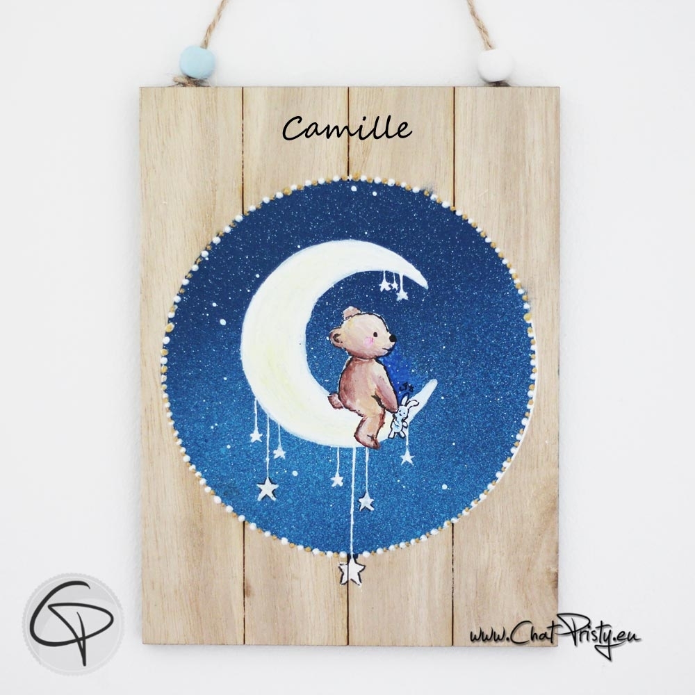 Plaque de porte personnalisable pour chambre d'enfant - Plaque perso