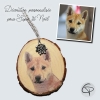 déco de Noël personnalisable avec la photo de votre chien préféré