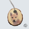 rondin de bois personnalisé avec une photo d'animal de compagnie