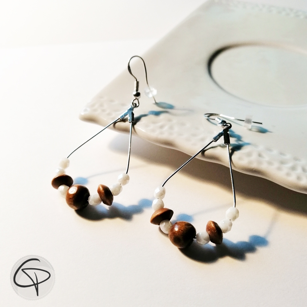 Boucles d'oreilles chats blancs en argent 925 pour fille