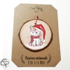 décoration pour sapin de Noël licorne personnalisable prénom fille