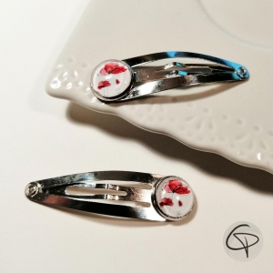 Accessoire pour cheveux coquelicot