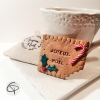 Gâteau lu personnalisé cadeau original invité Noël