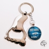 porte-clef ouvre-bouteille pied original avec votre propre texte