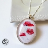 Pendentif coquelicots un bijou original fait main