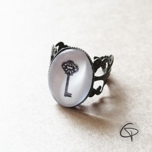 Bague clé fantaisie femme