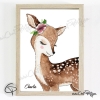 Cadeau de naissance original biche fille