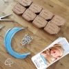 Faire-parts de naissance originaux garçon petit beurre fait main
