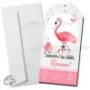 Faire-part de naissance flamant rose