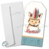 Faire-parts naissance renard garçon avec enveloppe