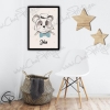 Illustration panda de créateur personnalisable décoration chambre enfant