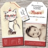 Faire-part de naissance chat pour fille