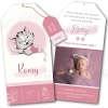 Faire-parts de naissance chat fille