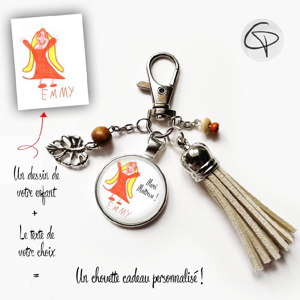 Porte-clef personnalisable avec la photo de votre choix