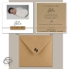 Faire-part de naissance kraft original