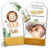 Faire-part de naissance lion