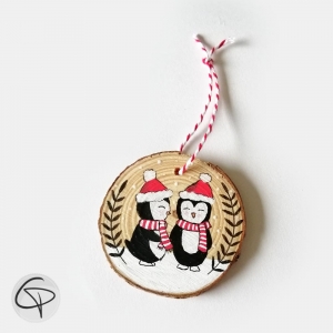 Boule de Noël original pingouins