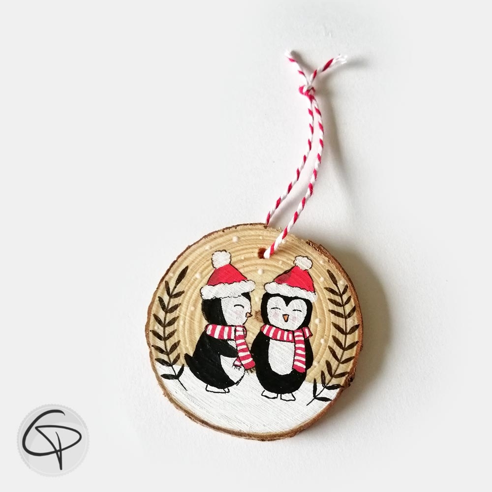 Boule de Noël original pingouins