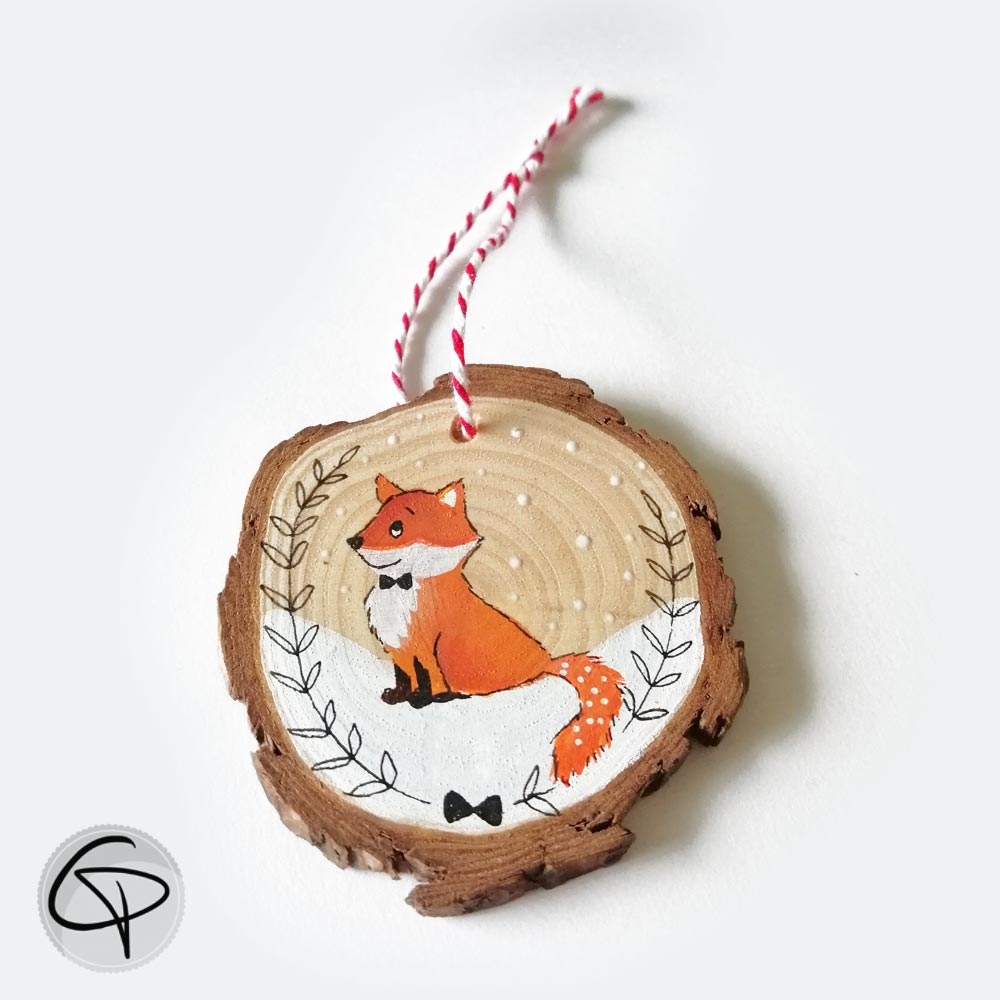 Boule de Noël originale renard