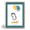 Affiche hérisson personnalisable cadeau de naissance garçon