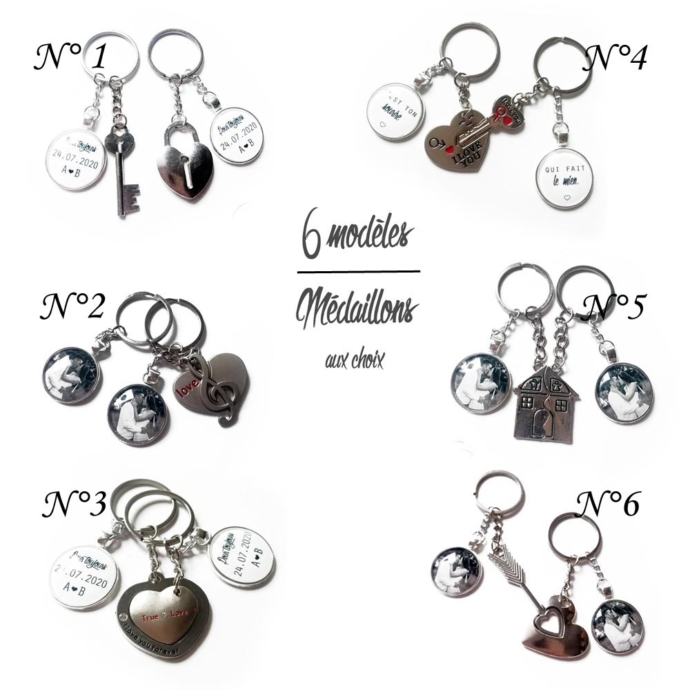 Porte Clef Personnalisable - Double Face Gravure Texte Impression Photo Porte  Clé Personnalisé Porte Clef Couple Cadeau Homme Porte Clef Homme Cadeau de  Saint Valentin pour Homme, Femme : : Mode