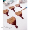Magnet aimanté biscuit cœur chocolat pour dire merci