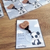 Magnet aimanté biscuit cœur chocolat pour dire merci