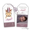Faire-part naissance renard fille