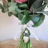 Bijou de bouquet avec médaillon coeur porte-photo