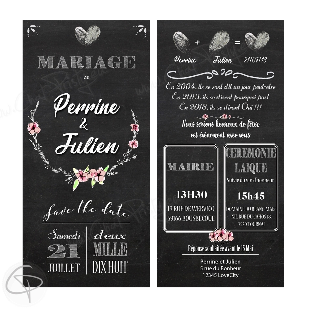 Faire-part de mariage original