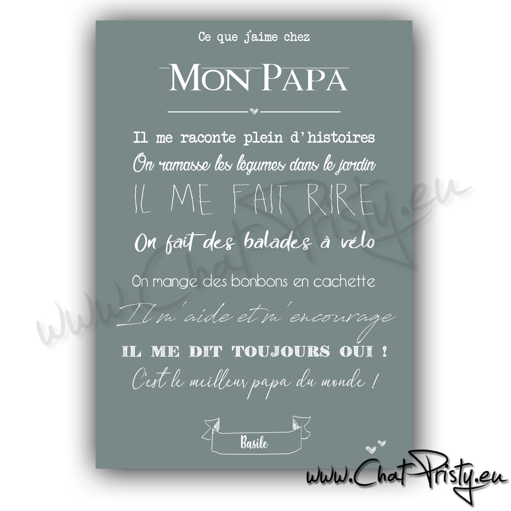 Faites plaisir à votre papa avec notre affiche vin personnalisée