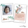 Carte remerciement cadeau naissance bébé koala