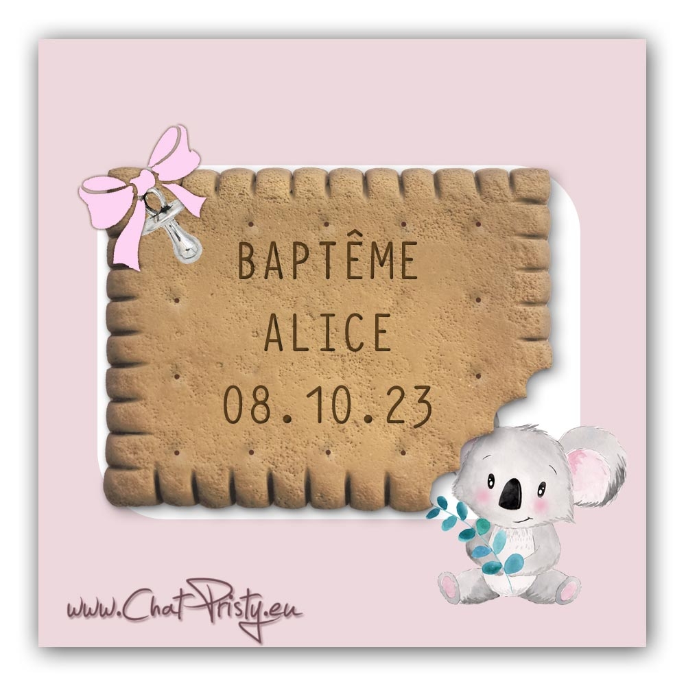 Cadeau Invité Baptême Personnalisé - Idée Cadeau Évènements