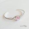 Bracelet pivoines fait main Chat Pristy