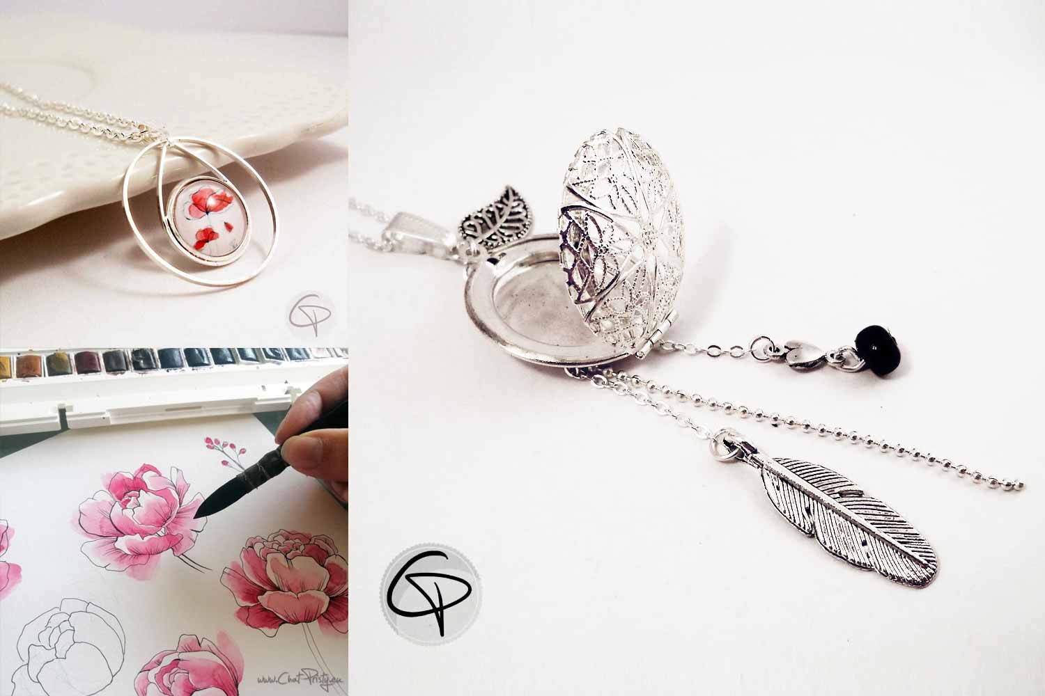 Pendentifs originaux faits main pour femme