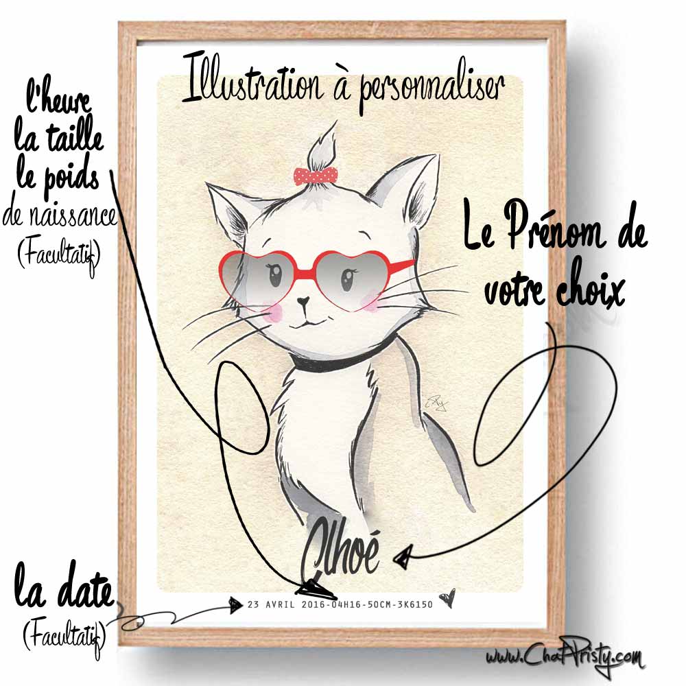 affiche naissance fille affiche naissance garçon cadeau naissance personnaisé