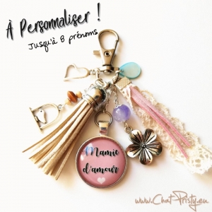 Bijou avec prénom petits enfants cadeau mamie personnalisé